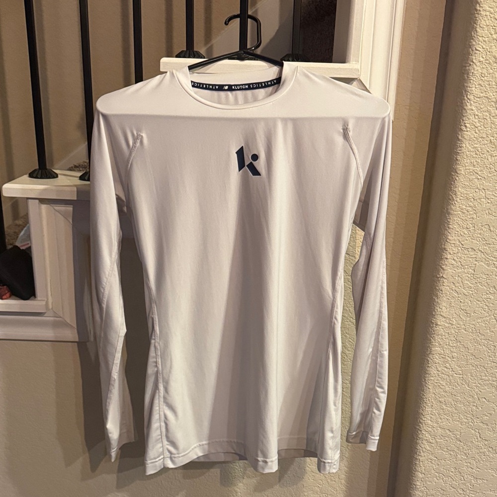 New Balance White Long Sleeve Tee